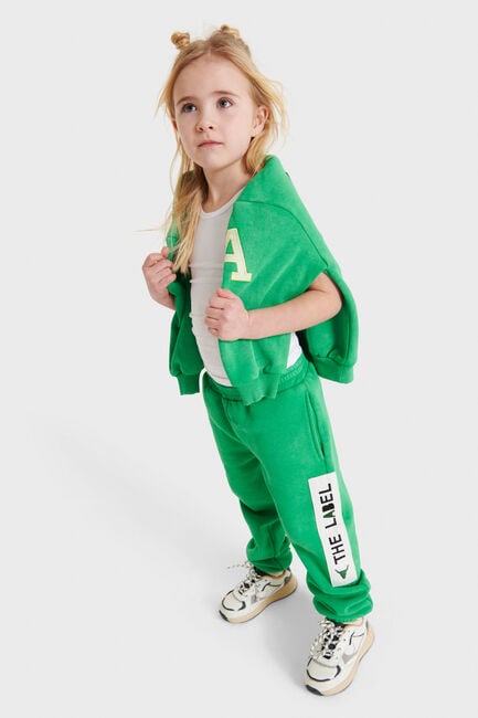 Grüne ALIX MINI Jogginghose KIDS KNITTED SWEAT PANTS - large