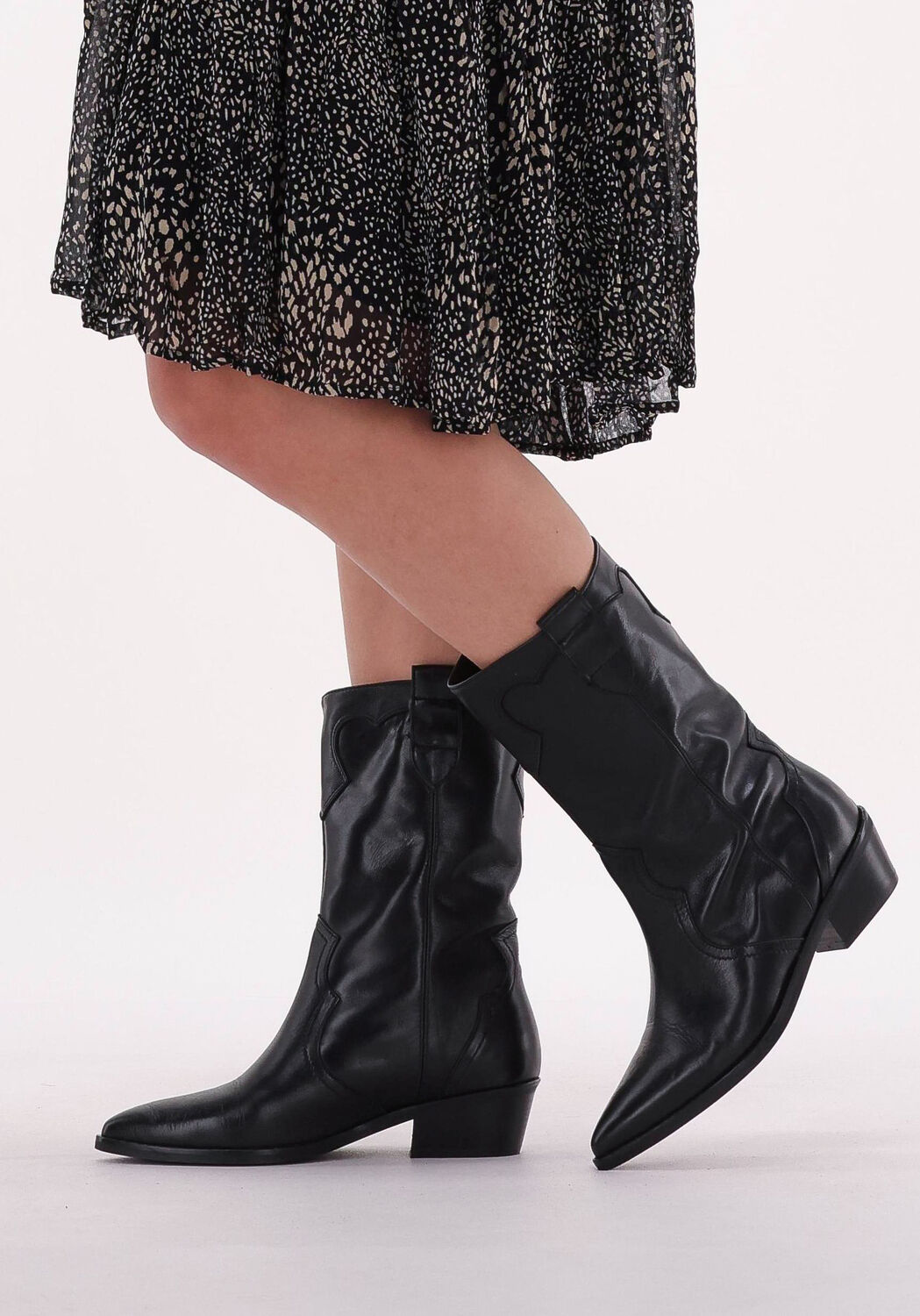 Schwarze NOTRE-V Cowboystiefel 05-264 - large