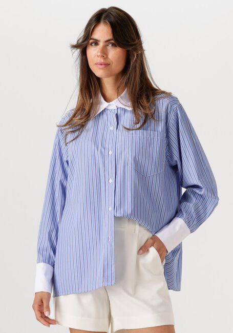 Hellblau OMODA ATELIER Blusen OM-ISOLDE X IRIS - large