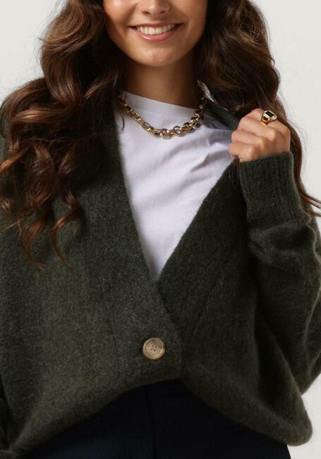 Dunkelgrün SECOND FEMALE Strickjacke BROOKLYN KNIT CARDIGAN - large