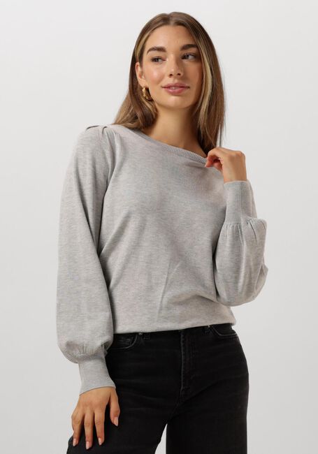 Graue SUMMUM Pullover ROUND NECK SWEATER SOFT VISCOSE POLYAMIDE KNIT - large