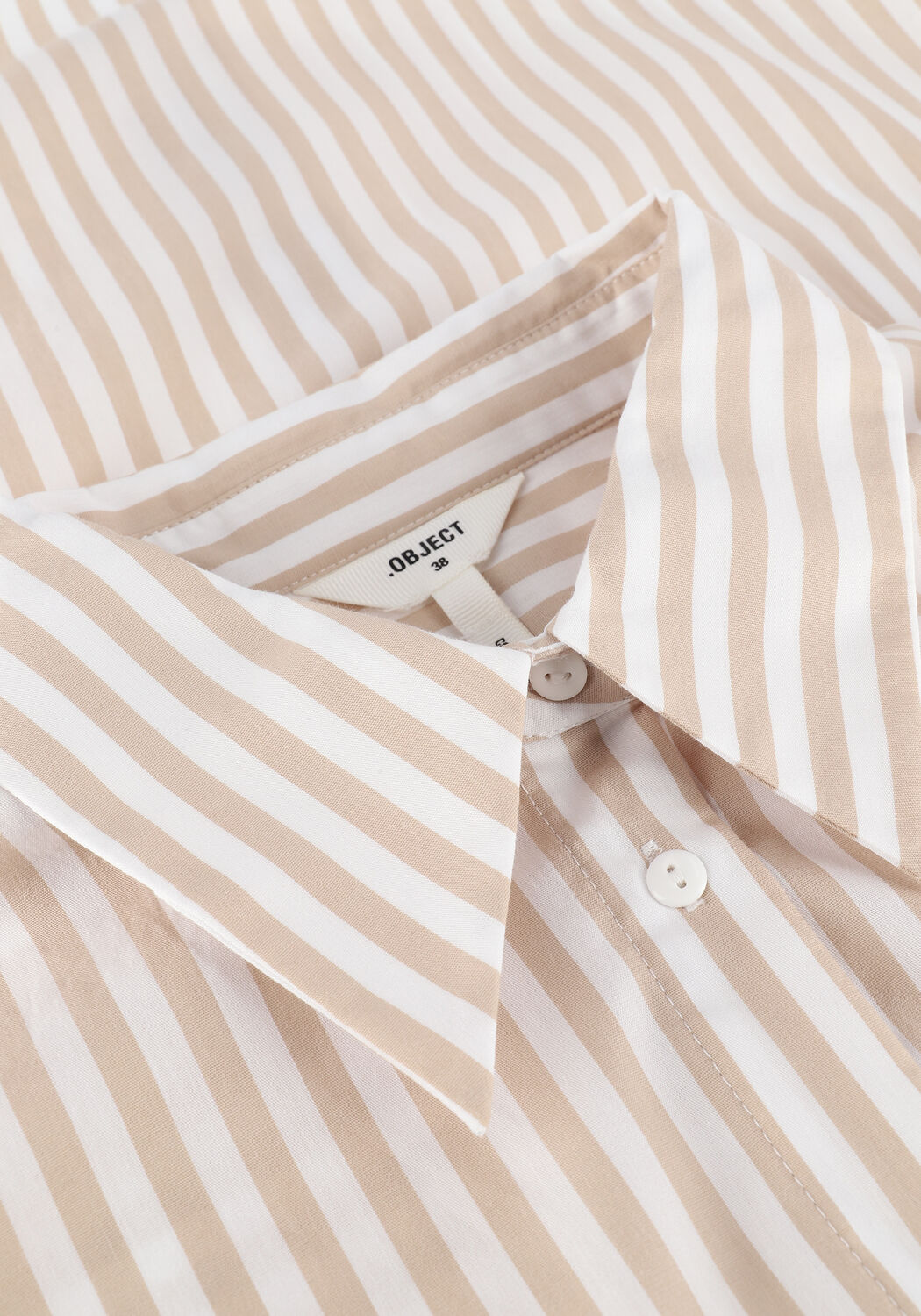 Beige OBJECT Minikleid OBJANNIS L/S SHIRT - large