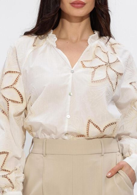 Nicht-gerade weiss NUKUS Blusen BRIDGET BLOUSE EMBROIDERY - large