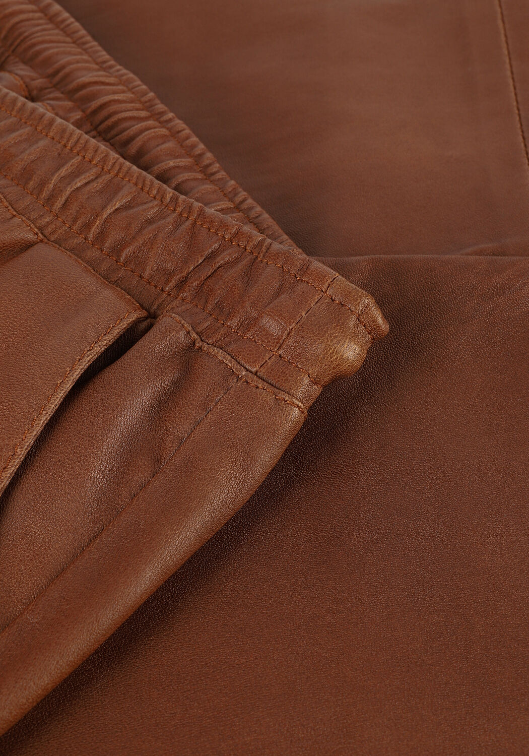 Cognacfarbene GOOSECRAFT Hose GC AMY LOVE PANTS - large