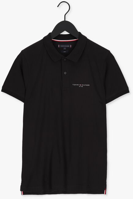 Schwarze TOMMY HILFIGER Polo-Shirt CLEAN JERSEY SLIM POLO - large