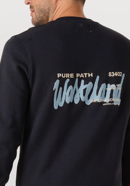 Dunkelblau PURE PATH Sweatshirt REGULAR FIT CREWNECK LS SWEATERS - large