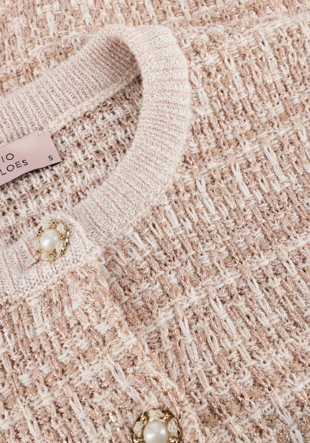 Beige STUDIO ANNELOES Pullover CHANDRA GOLD CARDIGAN - large