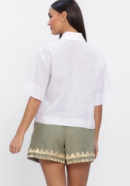 Wei&szlig;e GREEK ARCHAIC KORI Hosen S26K-1005032 - large