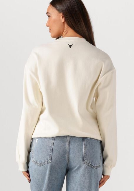 Creme ALIX THE LABEL Sweatshirt LADIES KNITTED COLLAGE SWEATER - large