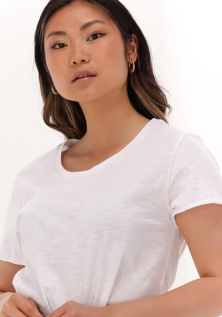 Weiße MY ESSENTIAL WARDROBE T-shirt 09 THE OTEE SLUB YARN JERSEY - large