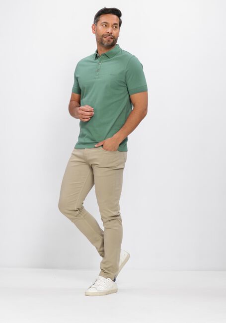 Graue GENTI Polo-Shirt POLO 3 BUTTON SS 1219 - large