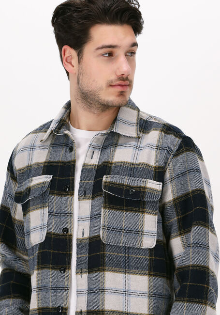Dunkelblau SELECTED HOMME Overshirt SLHLOOSEKELLEN OVERSHIRT LS MI - large