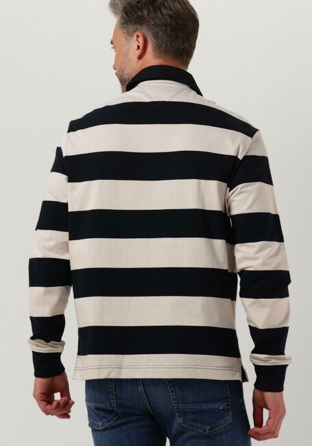 Blaue TOMMY HILFIGER Polo-Shirt NEW PREP STRIPE RUGBY - large