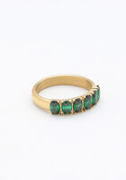 Goldfarbene NOTRE-V Ring OMSS23-022 GREEN - medium