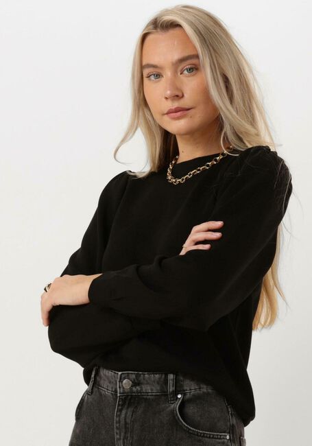 Schwarze MSCH COPENHAGEN Pullover MSCHIMA Q PUFF SWEATSHIRT - large