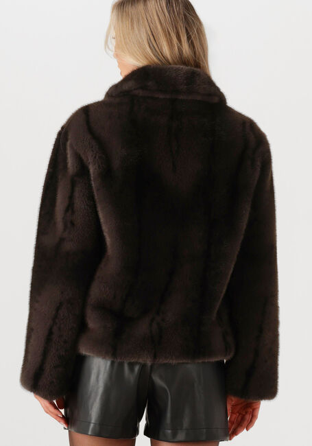 Schwarze SILVIAN HEACH Fake-Fur-Jack FUR COAT LIZOAIN - large