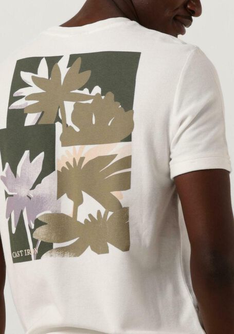 Nicht-gerade weiss CAST IRON T-shirt SHORT SLEEVE R-NECK REGULAR FIT COTTON TWILL - large