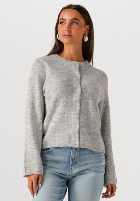 Graue SELECTED FEMME Strickjacke SLFLULU NEW LS KNIT CARDIGAN - large