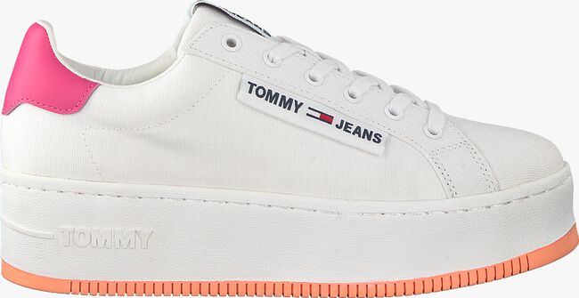 Weiße TOMMY HILFIGER Sneaker low OVERSIZED LABEL ICON - large
