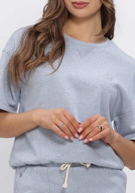 Blaue NUKUS Pullover ROOS PULLOVER LUREX - large