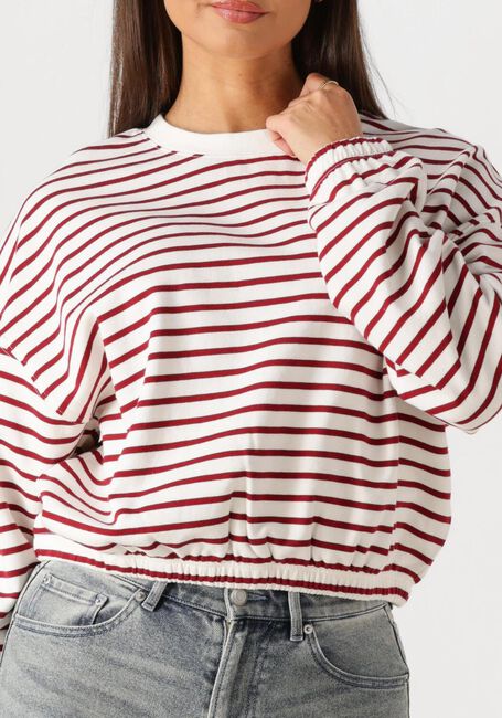 Wei&szlig;e CATWALK JUNKIE Pullover STRIPED SWEATER WITH ELASTIC HEMS - large