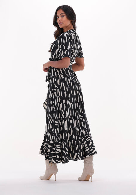 Schwarze OBJECT Maxikleid PAPAYA S/S WRAP LONG DRESSC - large