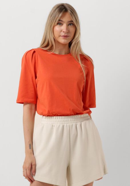 Rote MSCH COPENHAGEN T-shirt MSCHBEGITTA ORGANIC PUFF TEE - large