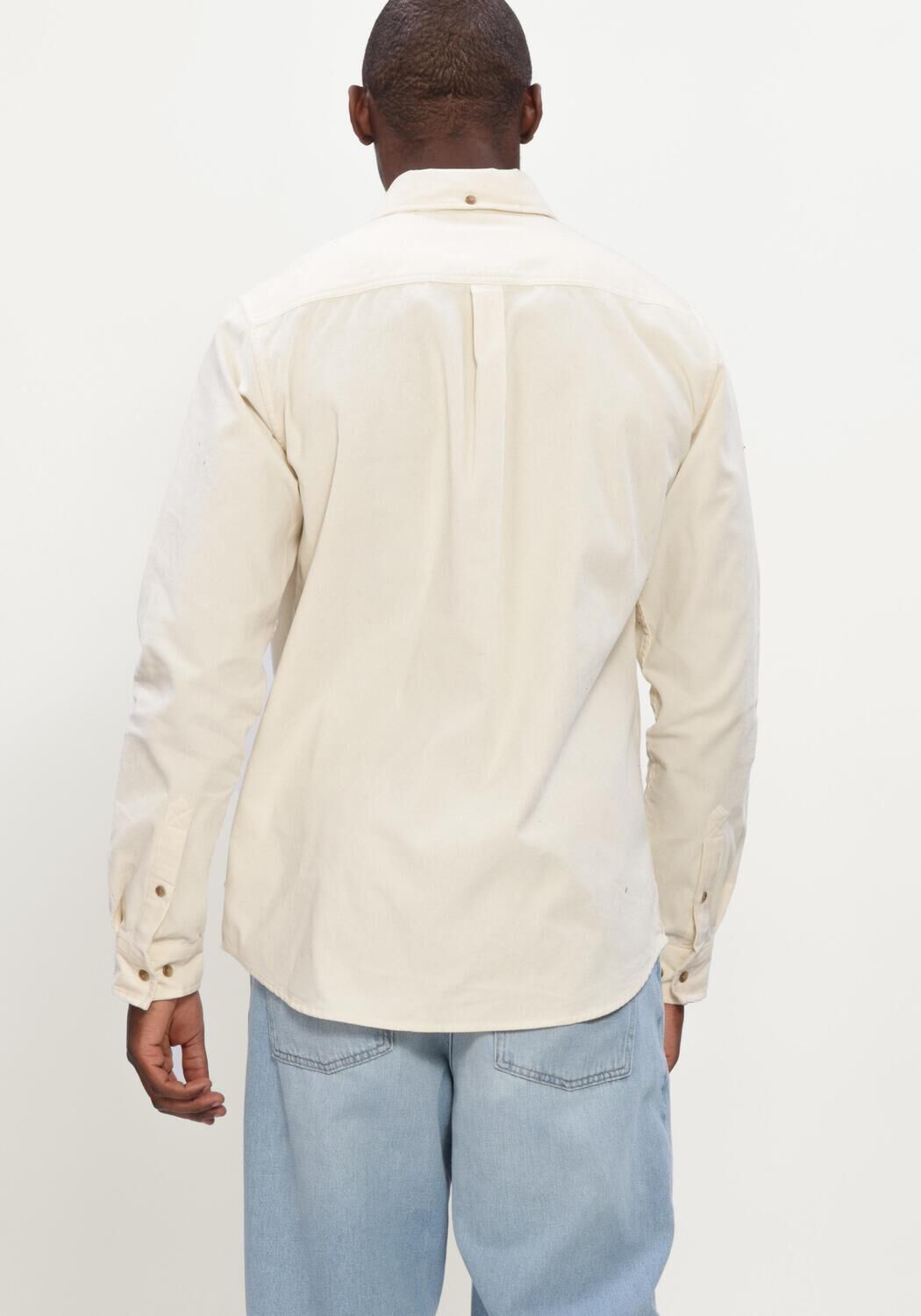 Ecru LES DEUX Casual-Oberhemd PINWALE CORDUROY SHIRT - large