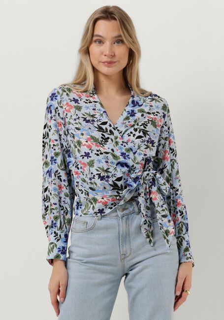 Hellblau OBJECT Top OBJRIGA L/S WRAP TOP - large