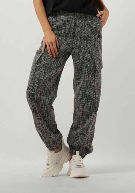 Graue ALIX THE LABEL Cargohosen LADIES WOVEN BOUCLE CARGO PANTS - large