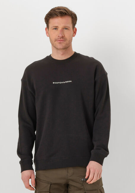Schwarze SCOTCH & SODA Sweatshirt LOGO FRONT CHEST SWEATSHIRT - large