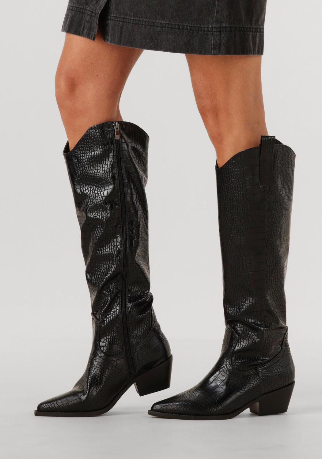 Schwarze NOTRE-V Cowboystiefel 0601-09 - large