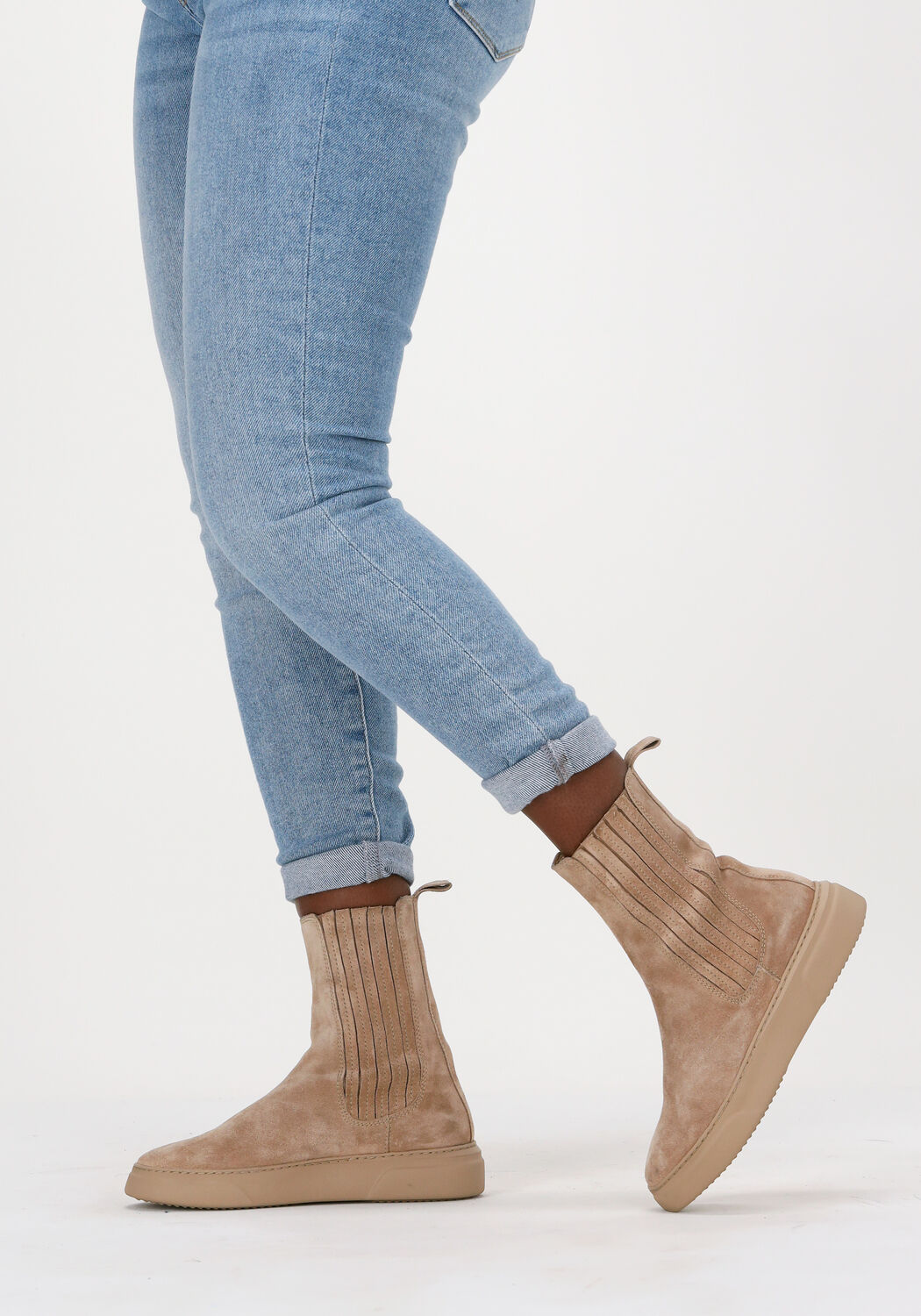 Camelfarbene VIA VAI Chelsea Boots JUNO LYZA - large