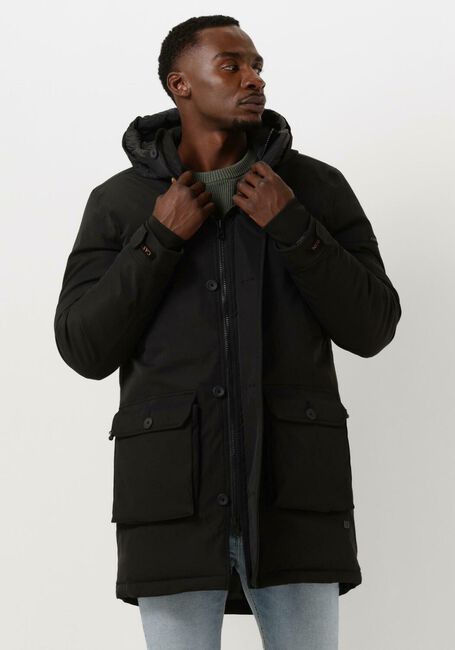 Schwarze CAST IRON Parkas PARKA JACKET HIGH TWILL RAMTURE - large