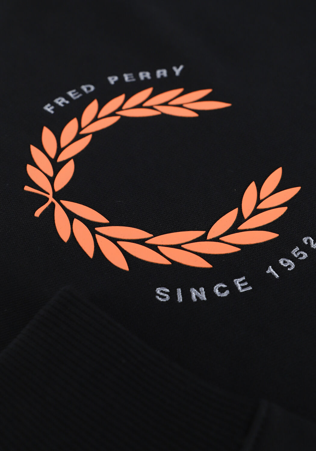 Schwarze FRED PERRY Sweatshirt LAUREL WREATH SWEATSHIRT - large