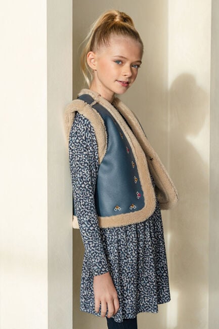 Blaue LIKE FLO Gilet DEWI TEDDY GILET - large