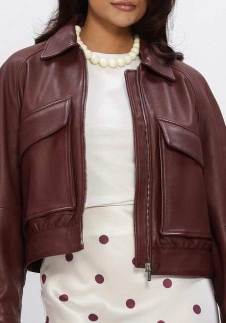 Bordeaux STUDIO AR Lederjack ANA SHEEP VEG NAPPA - large