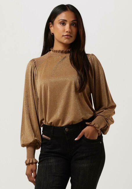 Goldfarbene MOS MOSH Blusen KALIVA LS BLOUSE - large