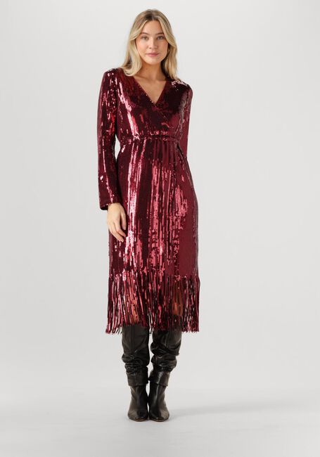 Bordeaux Y.A.S. Maxikleid YASTIO LS SEQUIN DRESS - large