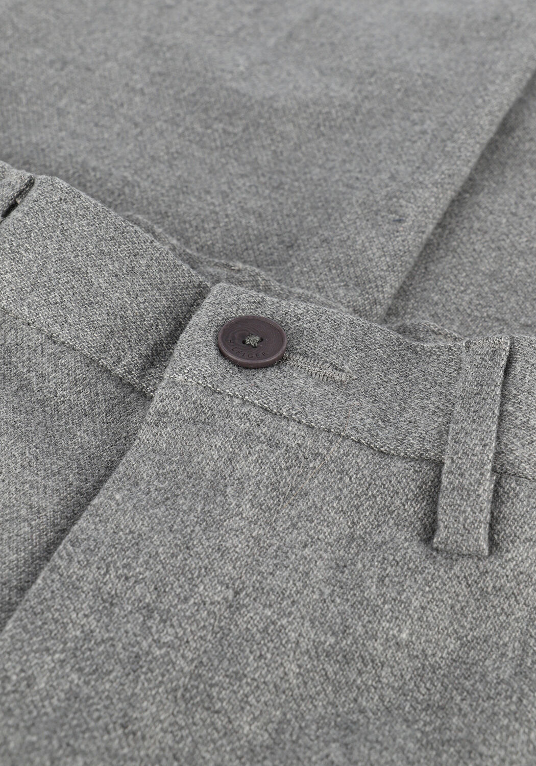 Hellgrau TOMMY HILFIGER Hose BLEECKER FAKE SOLID WOOL LOOK - large