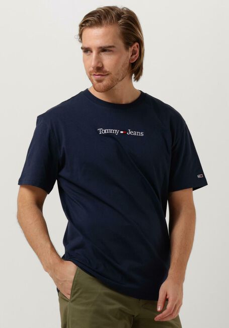 Dunkelblau TOMMY JEANS T-shirt TJM CLASSIC LINEAR LOGO TEE - large