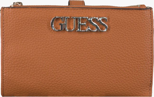 Cognacfarbene GUESS Portemonnaie UPTOWN CHIC SLG - large