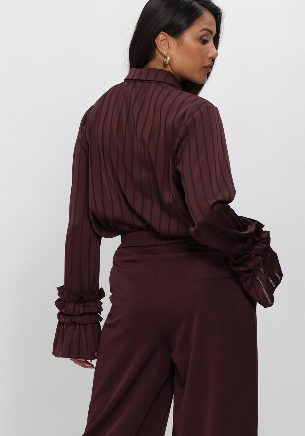 Bordeaux NUKUS Blusen AMALIA BLOUSE STRIPE - large