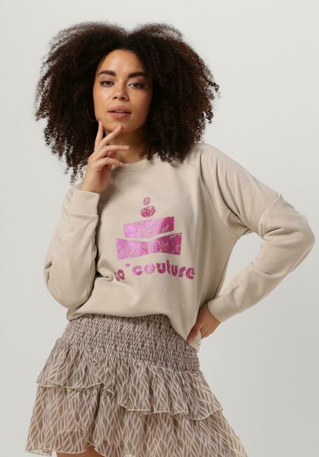 Sand CO'COUTURE Sweatshirt COCO METALLIC SWEAT - large