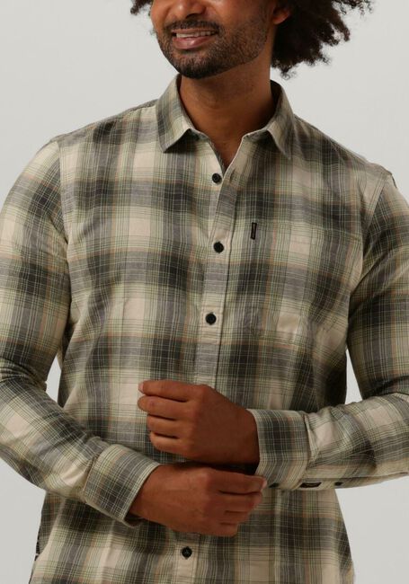 Olive PME LEGEND Casual-Oberhemd LONG SLEEVE SHIRT CTN YD TWILL CHECK - large