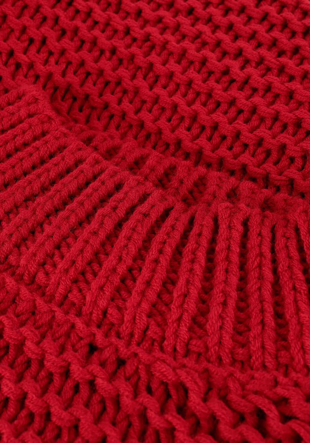 Rote NA-KD Pullover CABLE KNITTED SWEATER - large