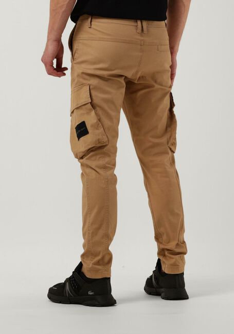Camelfarbene CALVIN KLEIN Cargohosen SKINNY WASHED CARGO PANT - large