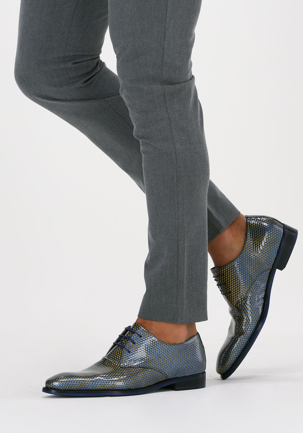 Blaue FLORIS VAN BOMMEL Business Schuhe 18224 - large