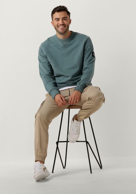 Blaue CALVIN KLEIN Sweatshirt BADGE CREW NECK - large