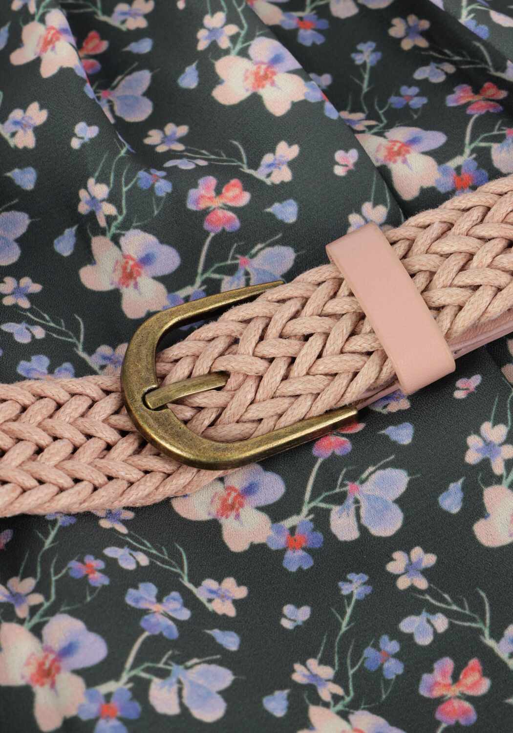 Dunkelgr&uuml;n NONO Minikleid MAAN AOP WATERCOLOR DRESS - large